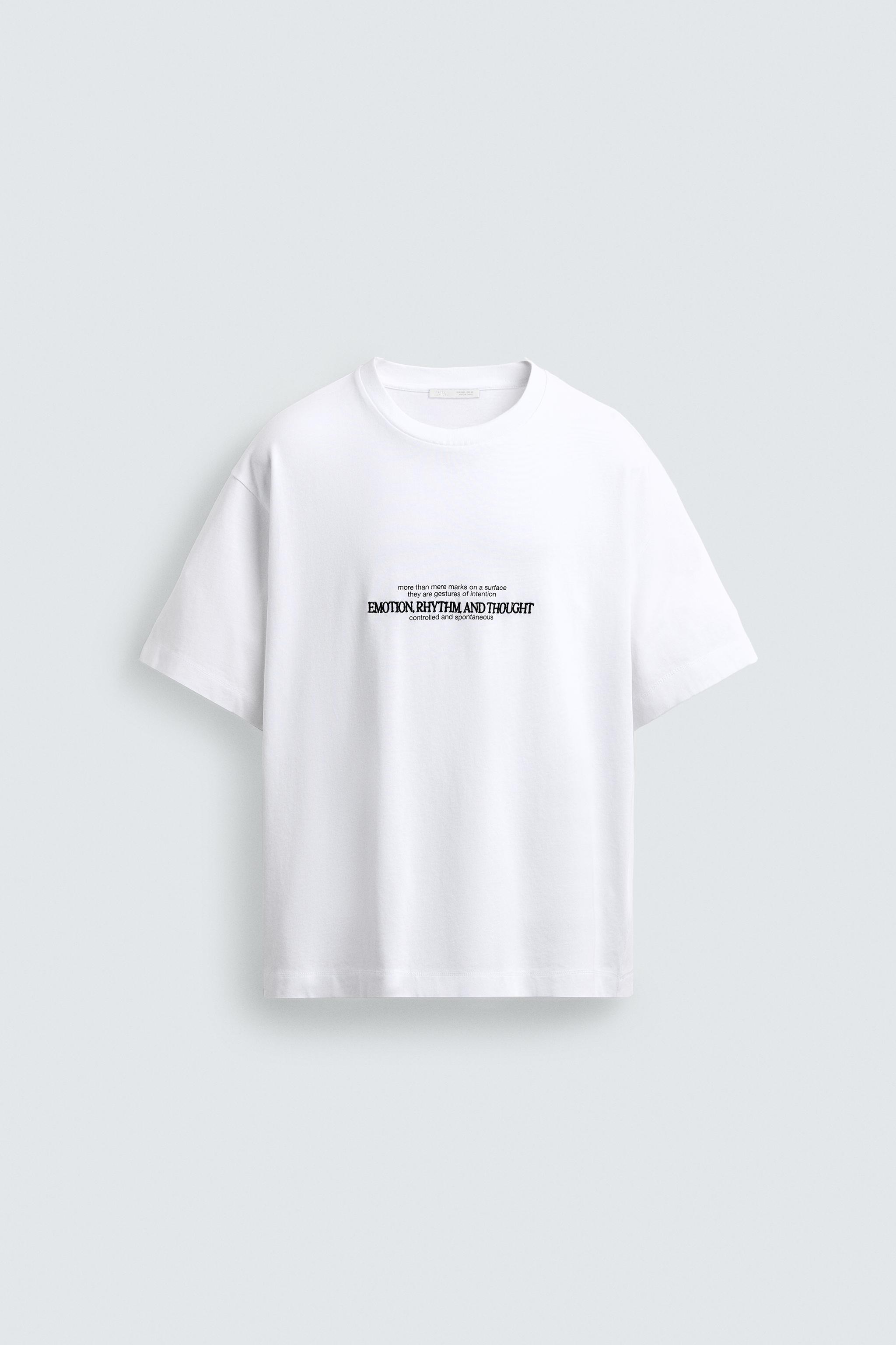 COMBINATION EMBROIDERY BOXY FIT T-SHIRT